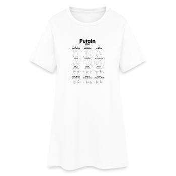 2026 calendrier humour drole - Robe T-shirt Femme - blanc - Devant