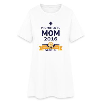 Promue Maman en 2016 - Robe T-shirt Femme - blanc - Devant