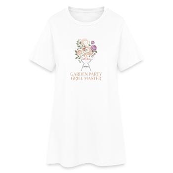 Motif barbecue floral Garden Party Master pour barbecue floral - Robe T-shirt Femme - blanc - Devant