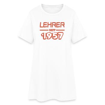 Lehrerin 1957 - Frauen T-Shirt-Kleid - Weiß - Vorne