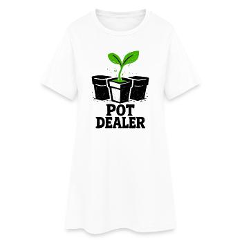 Gardener Humor: The Plant Deal - Women’s T-Shirt Dress - white - Front