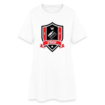 Academic coat of arms Professor Couronne - Women’s T-Shirt Dress - white - Front