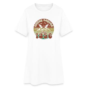 70e anniversaire Légende vivante depuis le VIN 04/1956 - Robe T-shirt Femme - blanc - Devant
