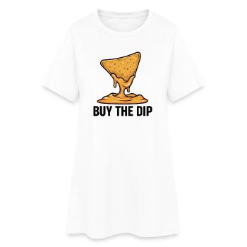 Nachos Cheese Dip Trading Financial Diction Marché haussier - Robe T-shirt Femme - blanc - Devant