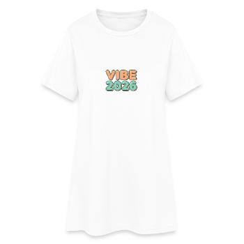 Remise des diplômes de fin d’études secondaires Vibe 2026 - Robe T-shirt Femme - blanc - Devant