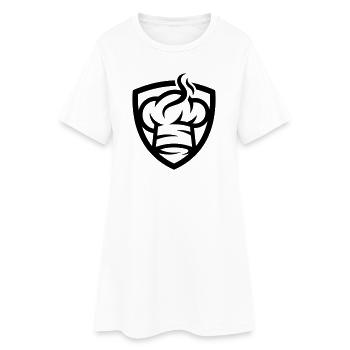 Icône du Chapeau de Chef - Robe T-shirt Femme - blanc - Devant