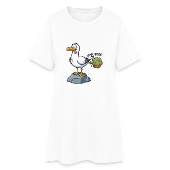 Dicton humoristique nord-allemand : MOIN - Robe T-shirt Femme - blanc - Devant