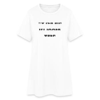Wie ein Kompass: Ich bin immer oben - Frauen T-Shirt-Kleid - Weiß - Vorne