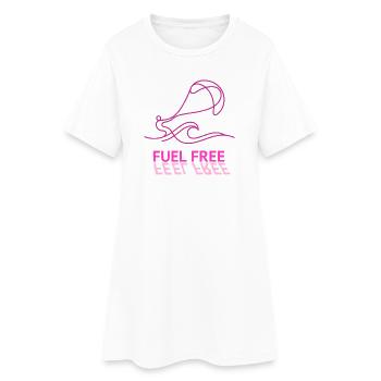 Sans carburant de cerf-volant, t-shirt, sweat à capuche, casquette, tasse - Robe T-shirt Femme - blanc - Devant