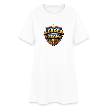 Team leader of the team - Women’s T-Shirt Dress - white - Front