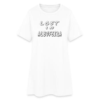 Lost in Albufeira – Algarve Design - Robe T-shirt Femme - blanc - Devant