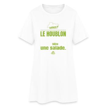 Le houblon est une plante la bière est une salade - Robe T-shirt Femme - blanc - Devant