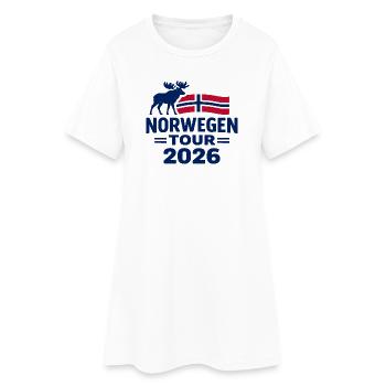 Norway Tour 2026 Gift Adventure - Women’s T-Shirt Dress - white - Front