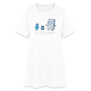 Ingénieur logiciel Support informatique J-og Your Memory Gym - Robe T-shirt Femme - blanc - Devant