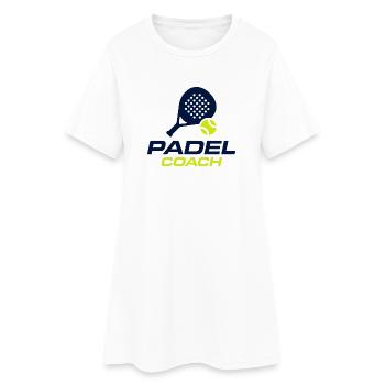 Design du maillot du Padel Coach Sports Club - Robe T-shirt Femme - blanc - Devant