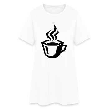 Coffee Symbol Coffee - Women’s T-Shirt Dress - white - Front