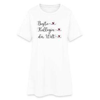 Beste Kollegin der Welt - Frauen T-Shirt-Kleid - Weiß - Vorne