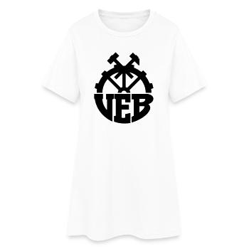 Logo VEB - Insigne de la RDA (couleur changeable) - Robe T-shirt Femme - blanc - Devant