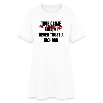 True Crime Richard - Women’s T-Shirt Dress - white - Front