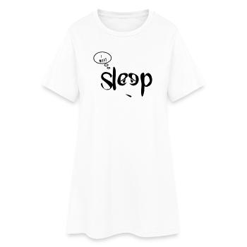 i am so sleepy - Women’s T-Shirt Dress - white - Front