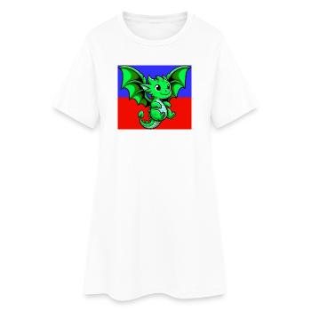 dragon - Robe T-shirt Femme - blanc - Devant