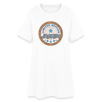 Dire Jasmin - Robe T-shirt Femme - blanc - Devant