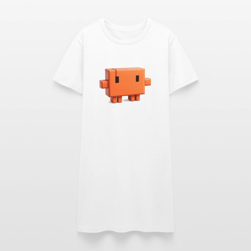 Claude Code Pixel 3D Mascot Cute Dev Sticker Women’s T-Shirt Dress