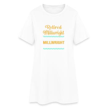 Mécanicien mécanique CNC - Robe T-shirt Femme - blanc - Devant