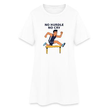 Sans Obstacle Sans Cri - Héros du Sprint - Robe T-shirt Femme - blanc - Devant