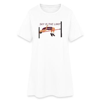 Saut en hauteur - Le ciel est la limite - Robe T-shirt Femme - blanc - Devant