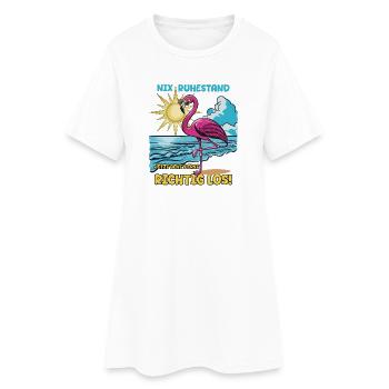 Ruhestand? Jetzt geht es erst richtig los! - Frauen T-Shirt-Kleid - Weiß - Vorne