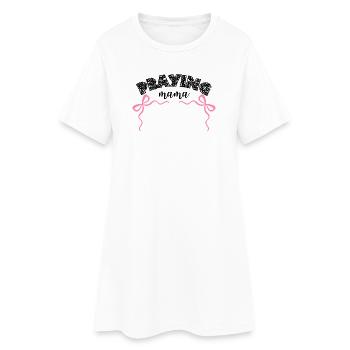 PRAYINGmama - Produits chrétiens - Robe T-shirt Femme - blanc - Devant