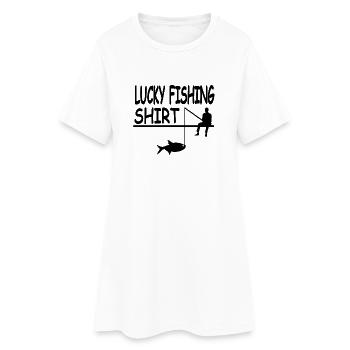 Angling - Women’s T-Shirt Dress - white - Front