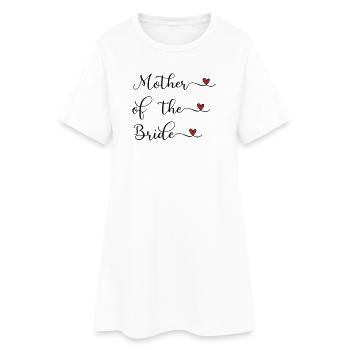 Mutter der Braut - Frauen T-Shirt-Kleid - Weiß - Vorne
