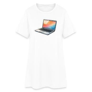 Lumina Laptop Prism - Robe T-shirt Femme - blanc - Devant