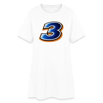 Conception du maillot de football numéro 3 Sportif - Robe T-shirt Femme - blanc - Devant