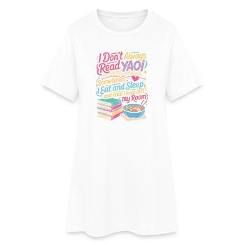 I Don’t Always Read YA – Eat Sleep Read - Frauen T-Shirt-Kleid - Weiß - Vorne