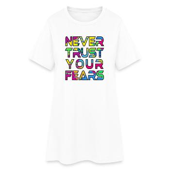Never Fears B - Robe T-shirt Femme - blanc - Devant