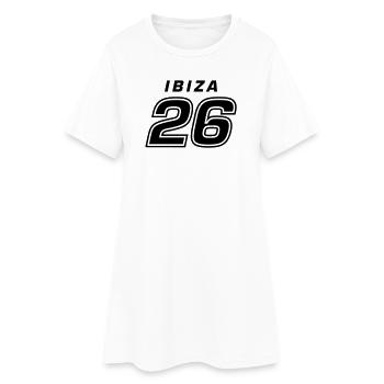 Ibiza 26 Shirt 2026 - Women’s T-Shirt Dress - white - Front