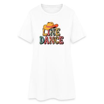 Live Dance Retro - Women’s T-Shirt Dress - white - Front