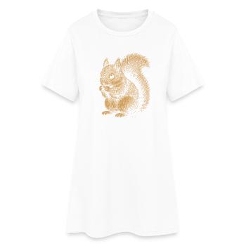 Squirrel - Women’s T-Shirt Dress - white - Front