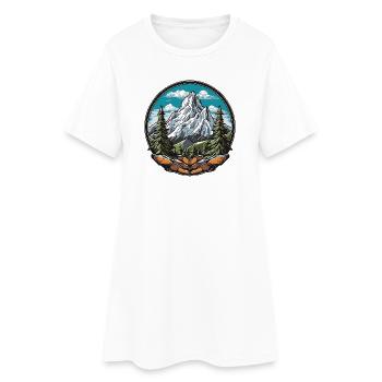 Rêve sommetal dans le panorama forestier - Robe T-shirt Femme - blanc - Devant
