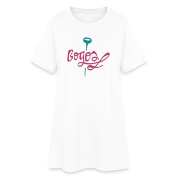 Bogos - Robe T-shirt Femme - blanc - Devant