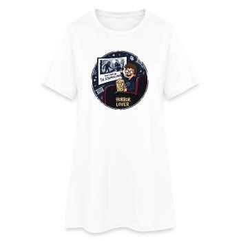 Horror Lover Cinema Night Design - Women’s T-Shirt Dress - white - Front