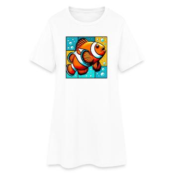 Clownfish - Women’s T-Shirt Dress - white - Front