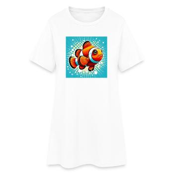 Clownfish - Women’s T-Shirt Dress - white - Front