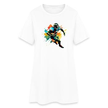 Illustrations de joueurs de football américain en tendance - Robe T-shirt Femme - blanc - Devant