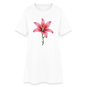 Lys Rose - Robe T-shirt Femme - blanc - Devant