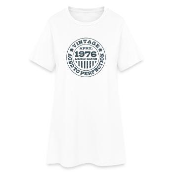 Vintage avril 1976 Édition limitée Circle - Robe T-shirt Femme - blanc - Devant