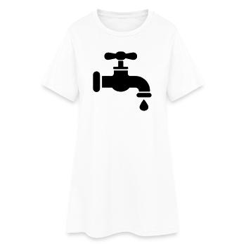 robinet - Robe T-shirt Femme - blanc - Devant